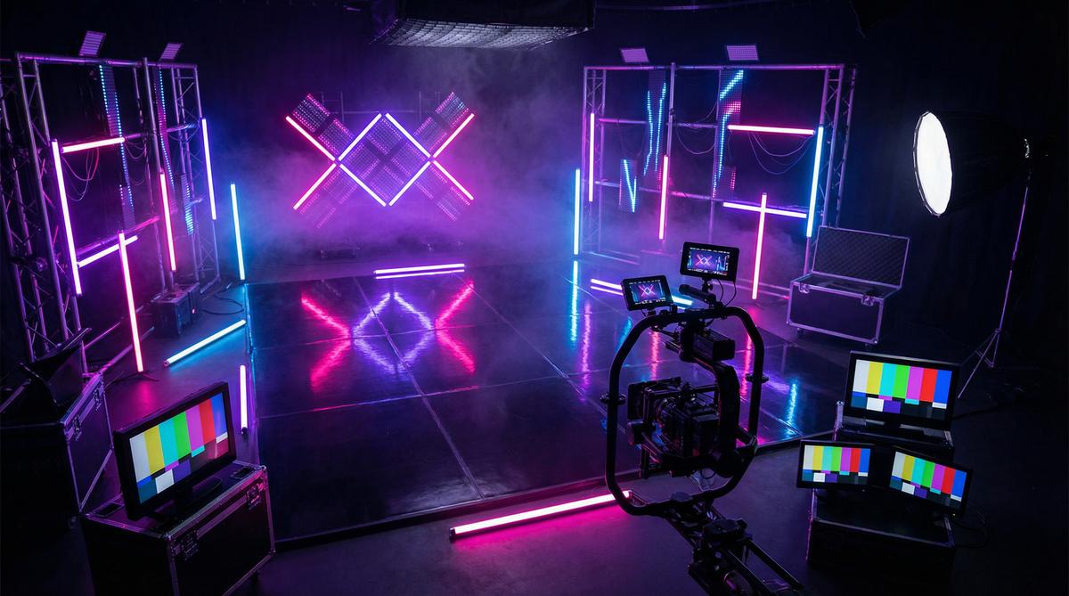 福利导航传媒MV制作传媒教程霓虹灯光效果